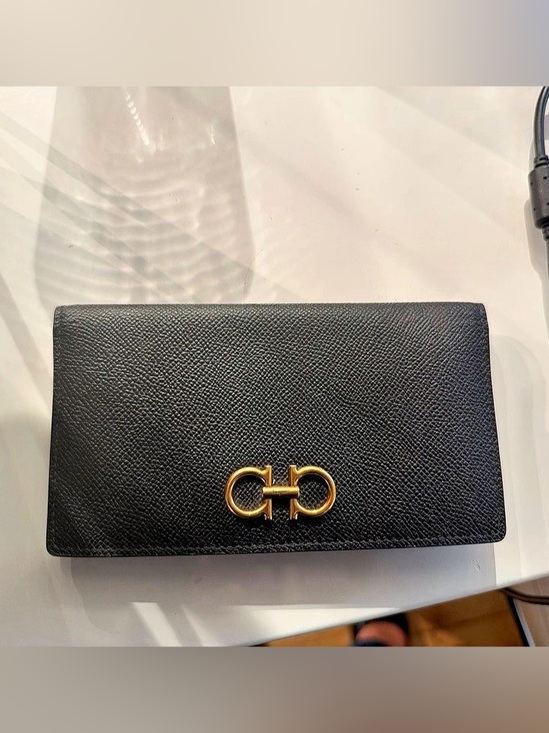 Salvatore Ferragamo Handbags - Salvatore Ferragamo Gancini Wallet Black